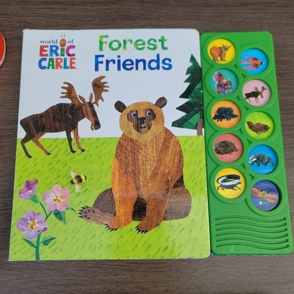 Lot Of 4 Kids Baby Silly Songs Forest Friends Books Music Works Pull Tab Collors - Picture 4 of 11